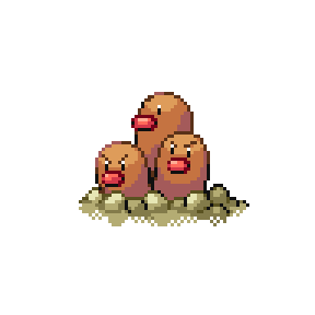 Dugtrio Sprite Image