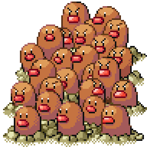 Dugtrio Sprite Image