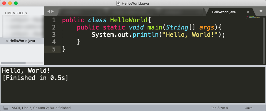 sublimetext3javacoderun