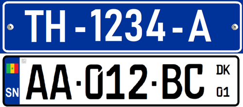 塞內加爾車牌