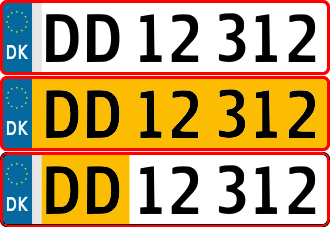 丹麥車牌