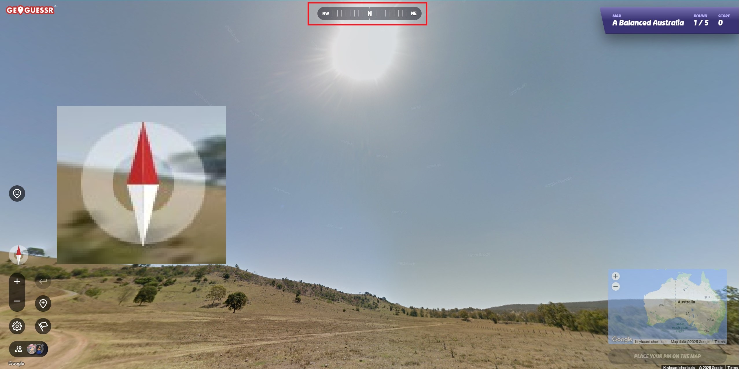 南半球觀察太陽的位置