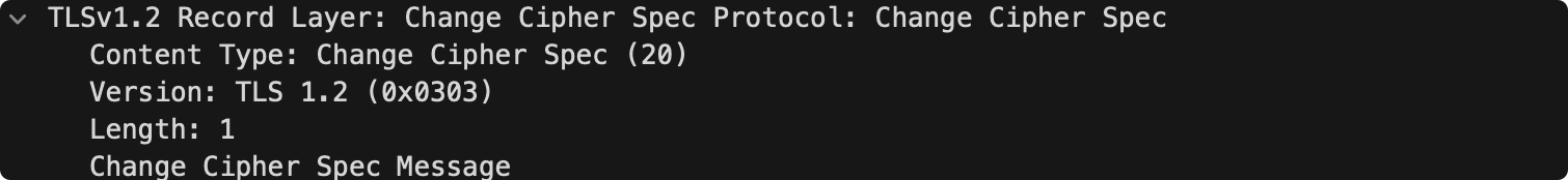 Client ChangeCipherSpec