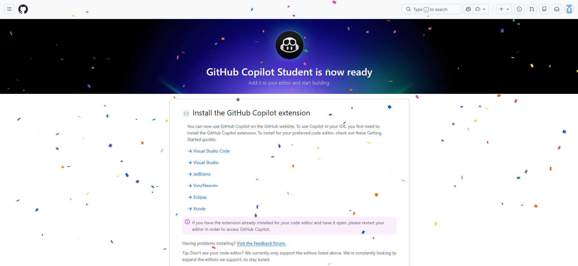 Copilot claim confirmation