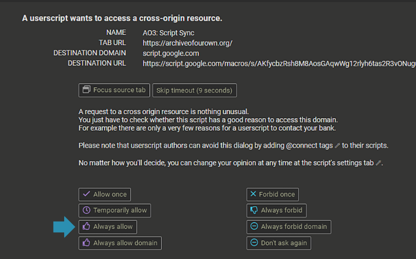 Tampermonkey Permissions