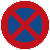 Absolutes Halteverbot Verkehrszeichen 283