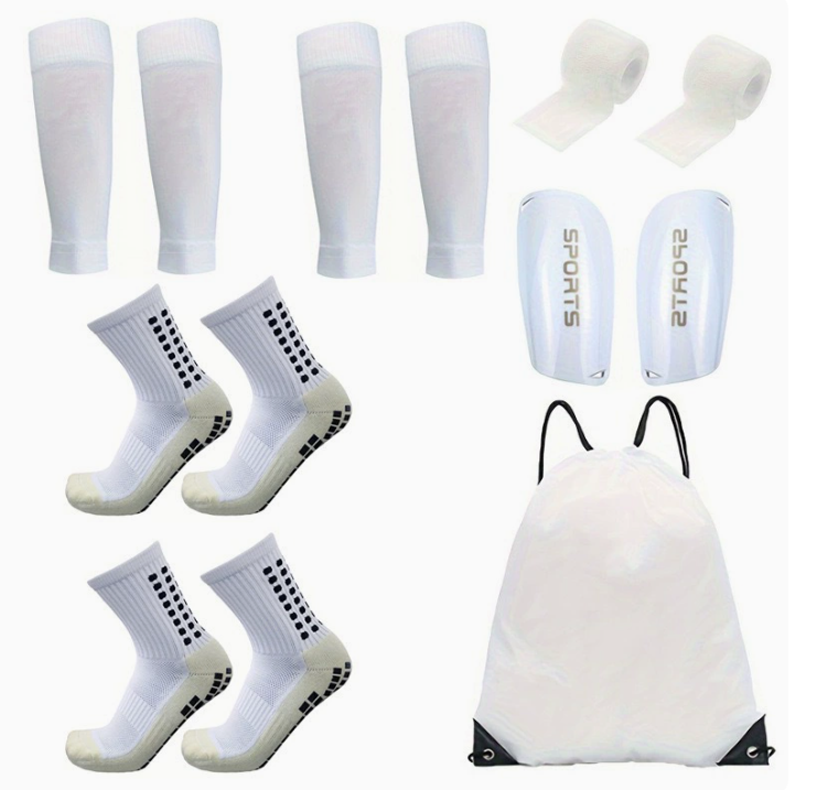 White Football Soccer Gear Set 5-Piece Uniform — wholesale ycs-kid-019 product image