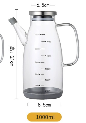 Glass Oil Bottle Dispenser 1000Ml Kitchen — wholesale ycs-kut-008 product image