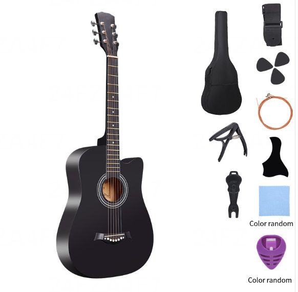 Black Acoustic Guitar 38 Inch Beginner 38" — wholesale ycs-mus-002 product image