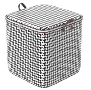 Houndstooth Storage Bag Foldable Canvas — wholesale ycs-sto-008 product image