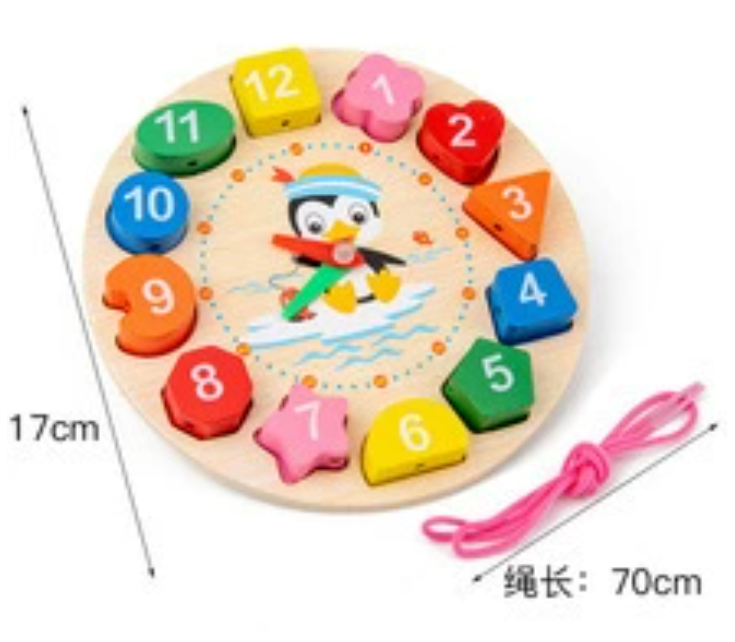 Penguin Clock Toy Educational Kids — wholesale ycs-toy-034 product image