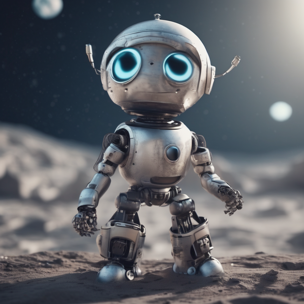 robot_stands_on_the_moon