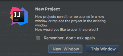新建完web项目后的提示