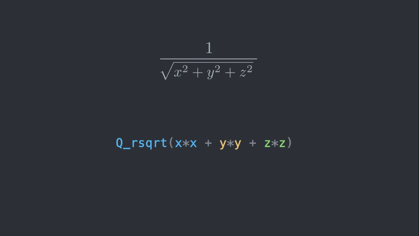 Fast Inverse Square Root — a Quake III Algorithm | Fl0w3r