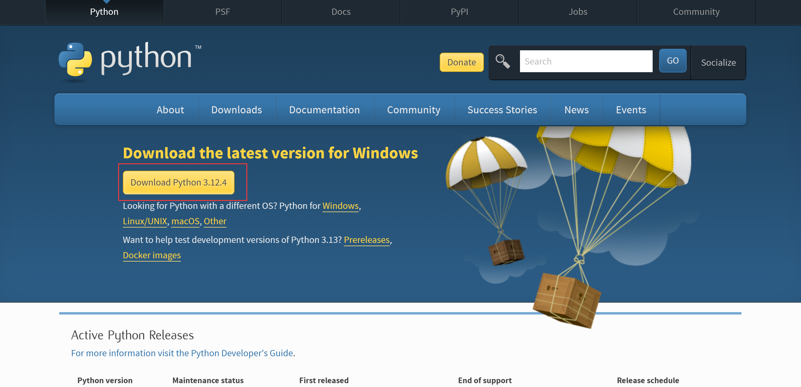 windows python download