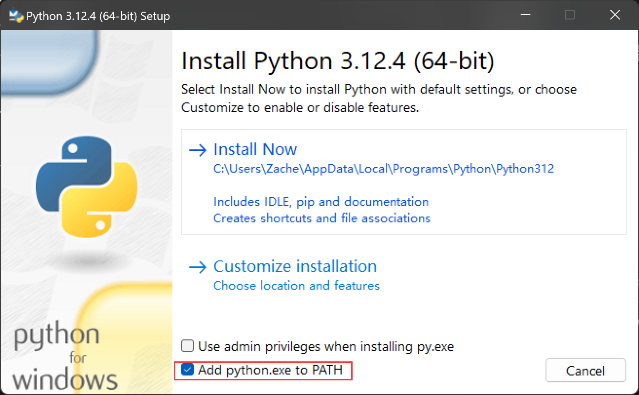 windows python install