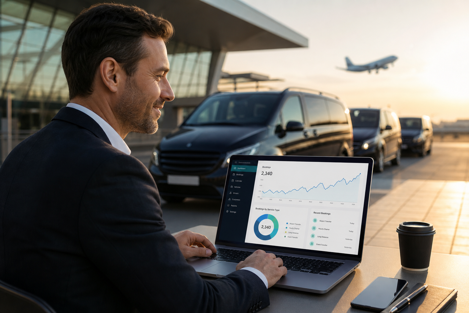 Travel company manager with analytics
