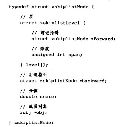 zskiplistNode
