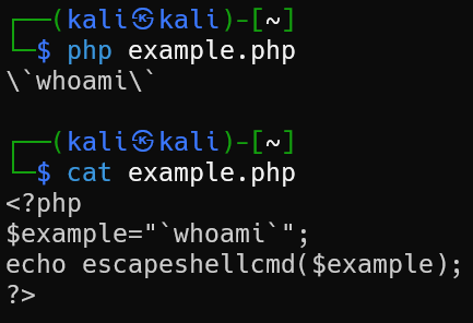 escapeshellarg+escapeshellcmd2