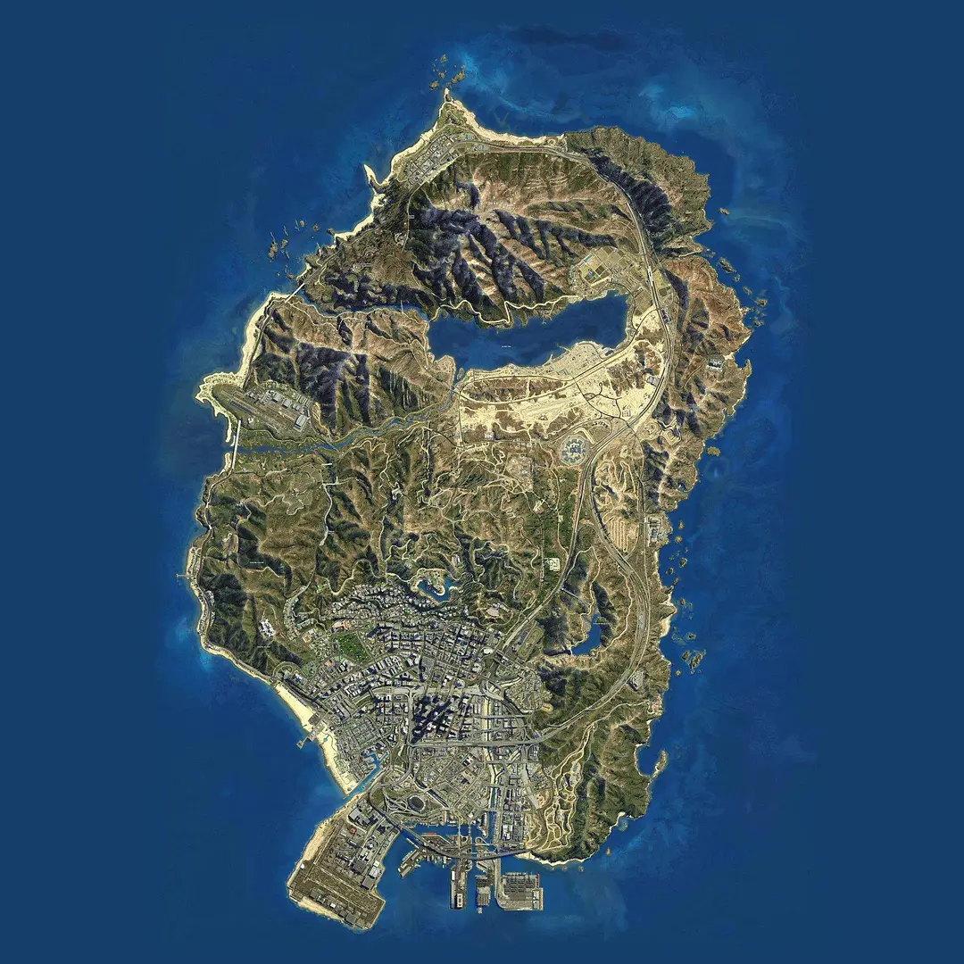 gta5的地图