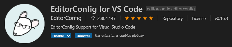 EditorConfig For VS Code插件