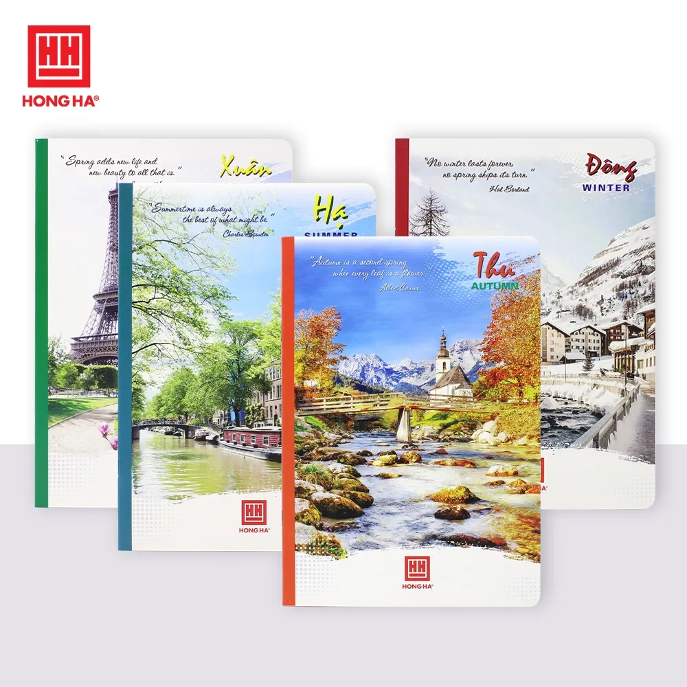 Vở hồng hà kẻ ngang bốn mùa 72 trang MS1004 (200) ( x30 )