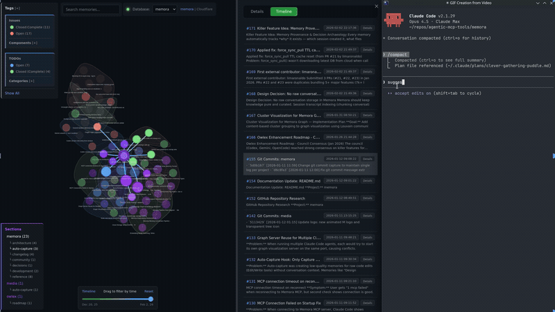 Memora memory graph demo