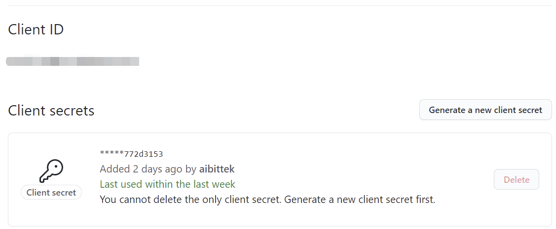 获取Client ID和Client secrets