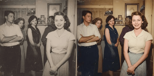 Turn this black and white image into a colorful im