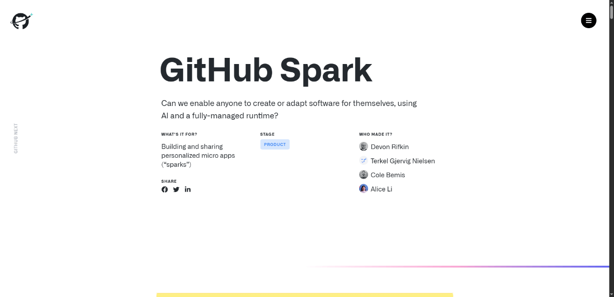 GitHub Spark