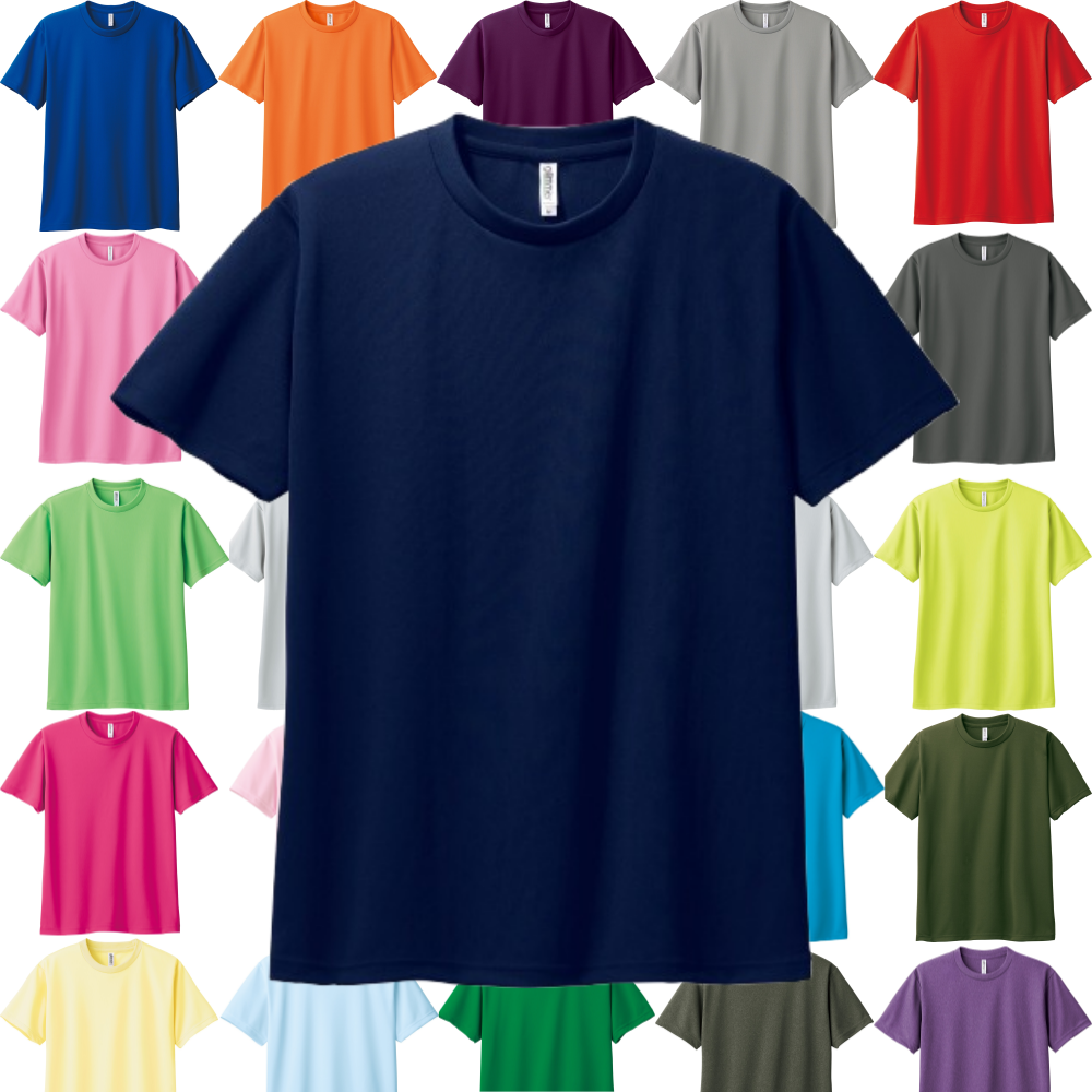 가볍고 시원한 쿨론 원단 글리머 드라이 라운드 티셔츠