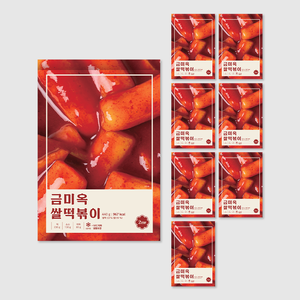 금미옥 쌀떡볶이 440g, 8개