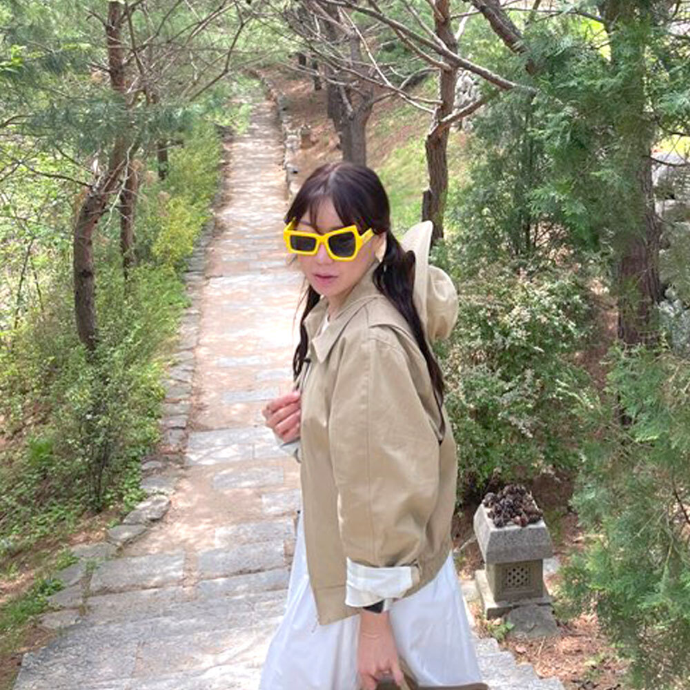 파티안경 비대칭 선글라스 옐로우 인싸템