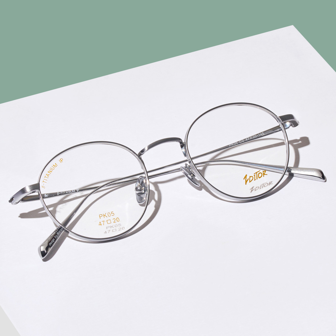 가벼운 동글이 티타늄 안경테 자외선 블루라이트차단 금테 은테 고도근시
