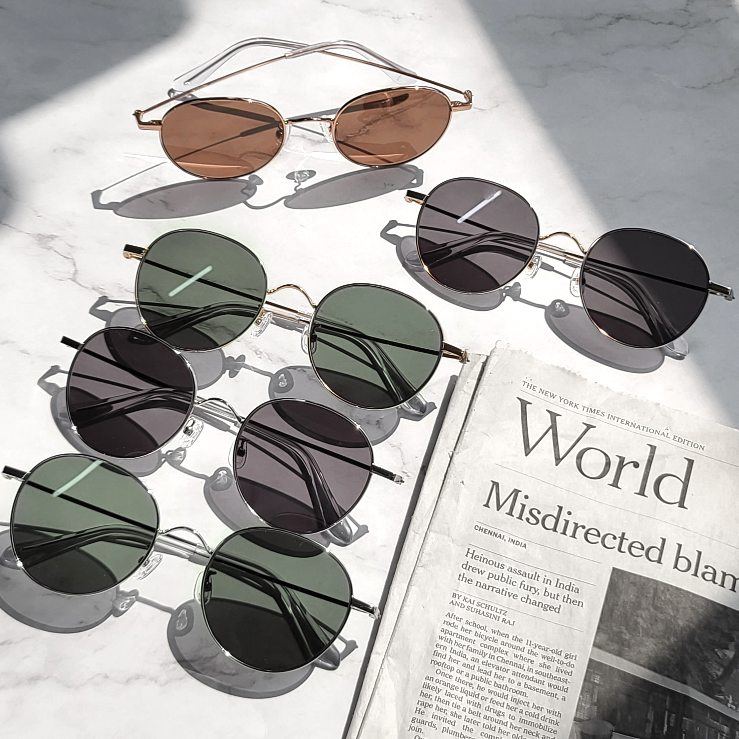 초경량 눈부심 자외선차단 선글라스 남자 여자 명품 인싸 골프 빅사이즈 레트로 운전