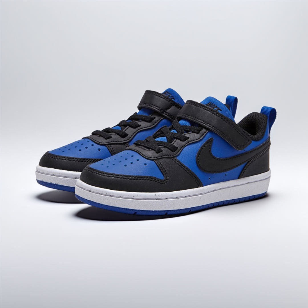 [국내매장판] 나이키 키즈 운동화 코트 버로우 로우 어린이 아동 끈없는 벨크로 신발 게임로얄, 200