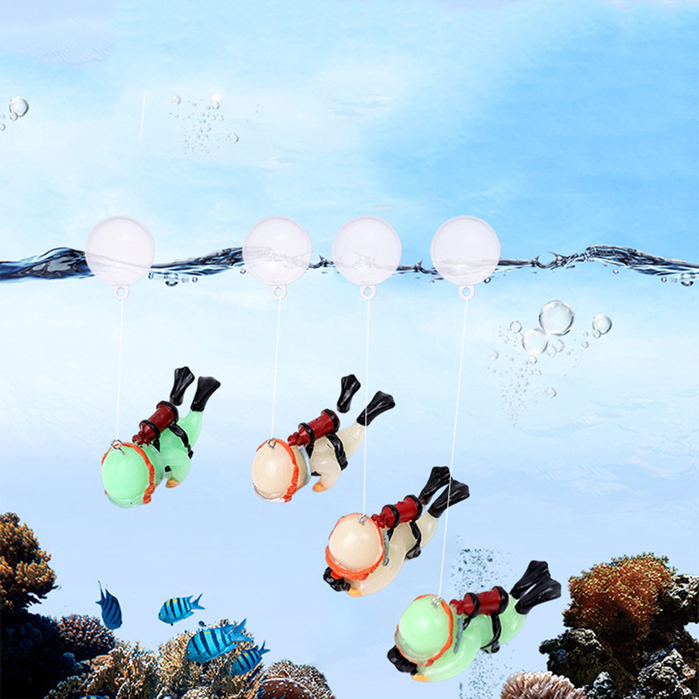 잠수부 야광 귀염 어항 장식 조경 다이버 주부 피규어