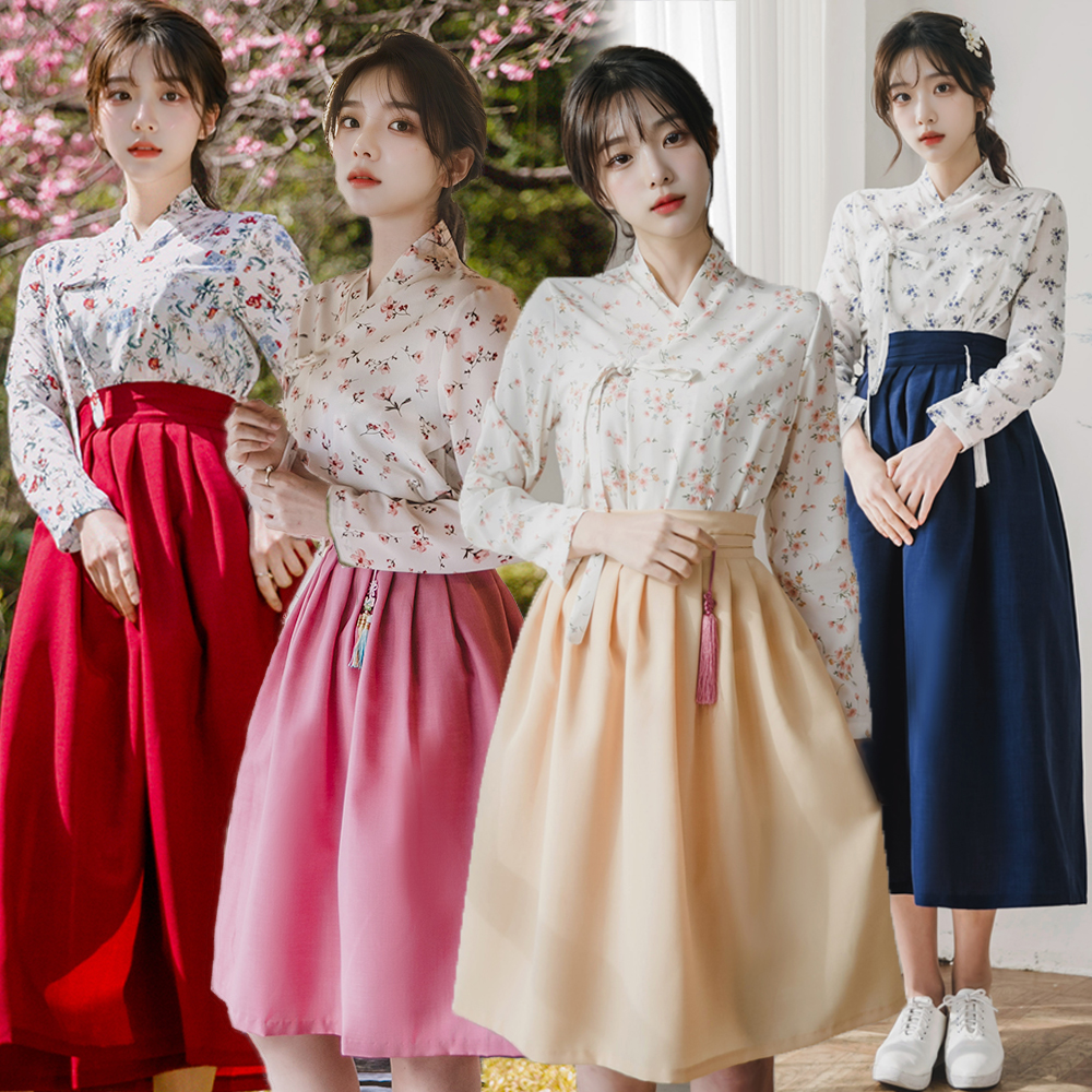 예쁜 생활한복 저고리 허리치마 모음 개량 계량 퓨전 반티