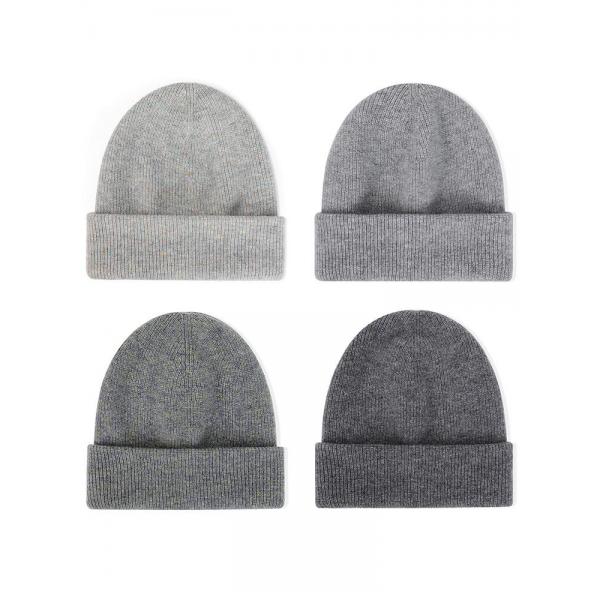 퓨어 캐시미어 100% 니트 패션 비니 모자 남녀 공용