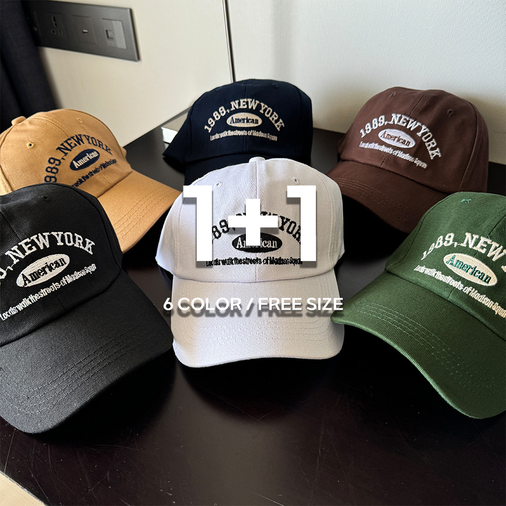 1+1 러닝모자 남자볼캡 깊은모자