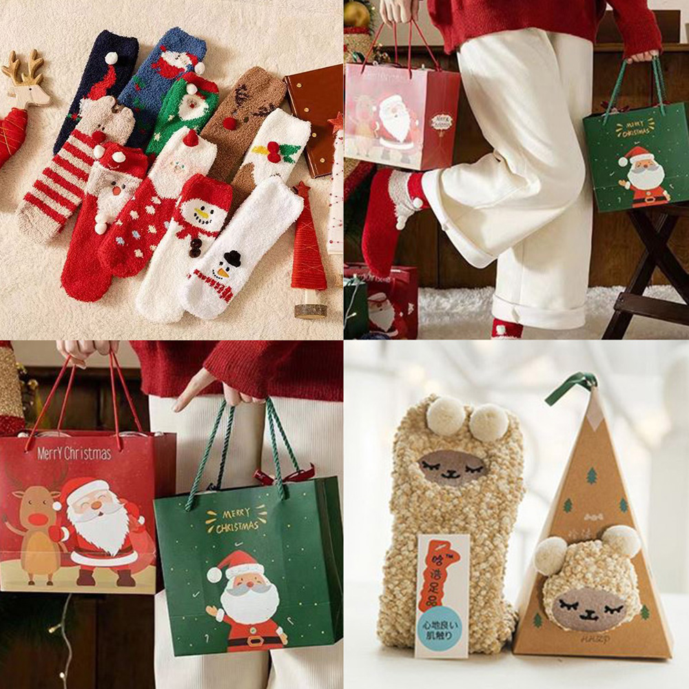 성탄절 극세사 수면양말 귀여운 캐릭터 크리스마스 선물용