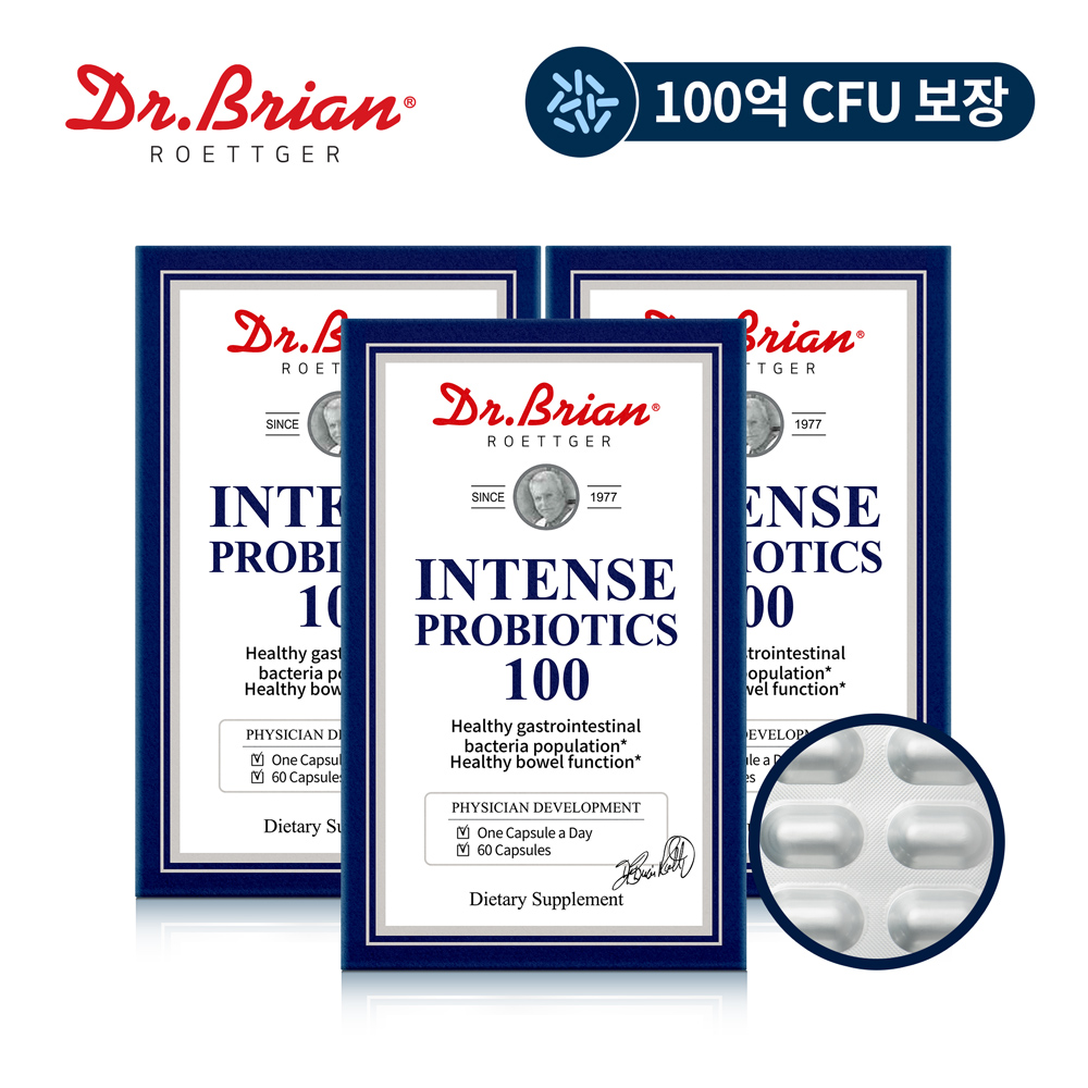 총6개월분 닥터브라이언 인텐스 프로바이오틱스 100 60캡슐, 3개