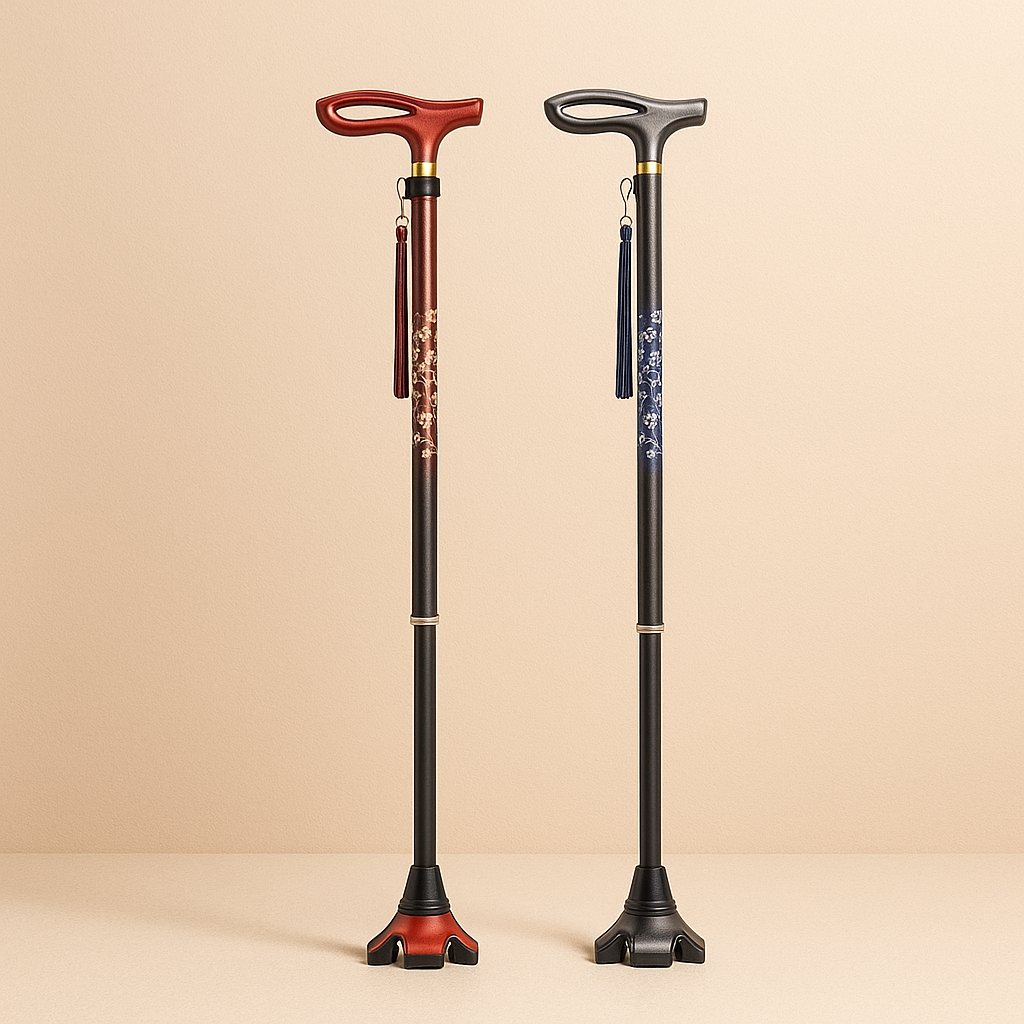 지팡이 SS 노인 어르신 카본 경량 환자용 병원용 접이식 네발 사발지팡이 할머니 복지용구