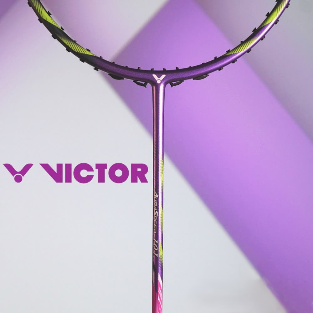 빅터 아우라스피드 10L 6U 초경량 가벼운 입문용 배드민턴라켓 채