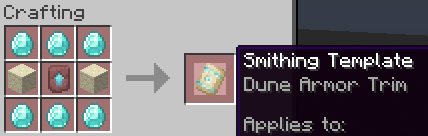 Smithing template dune armor trim