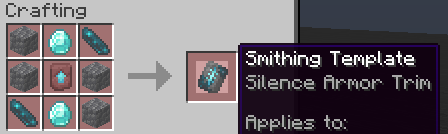 Smithing template silence armor trim