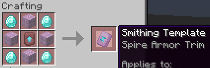 Smithing template spire armor trim