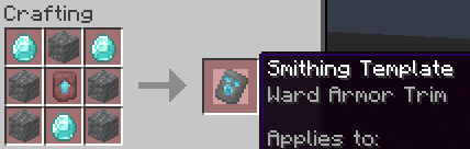 Smithing template ward armor trim