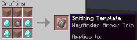 Smithing template wayfinder armor trim