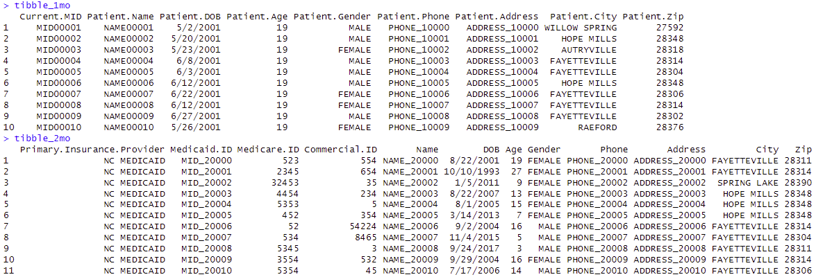 04 Two DataTables with different fields. Check before merge